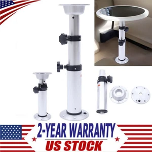 Pedestal Stand Pedestal Table Base Adjustable Height Table Leg Fit RV Boat Yacht - Foto 1 di 17