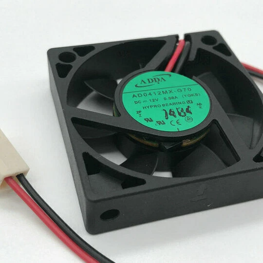 ADDA AD0412MX-G70 40*40*10MM DC12V 0.08A 2Pin Cooling Fan For Dahua 4/8/16 DVR - Image 1 of 3