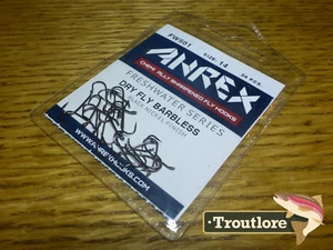 24 x AHREX FW501 #14 BARBLESS FRESHWATER TRADITIONAL DRY FLY HOOKS NEW TYING - Picture 1 of 3