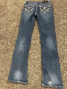 Grace In LA Skinny Jeans Womens 9/28 Blue Denim Size 28x32 - Picture 1 of 9