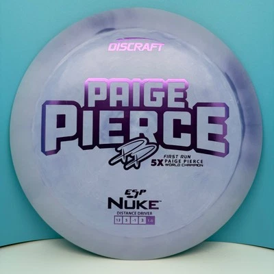 Discraft Paige Pierce First Run 5X ESP Nuke Dist Drvr, 173-174g, New - Image 1 of 4
