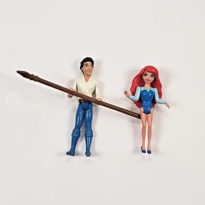 Ariel & Prince Eric Mini Figure Bundle – Disney Little Mermaid Movie Toy Pair - Picture 1 of 3