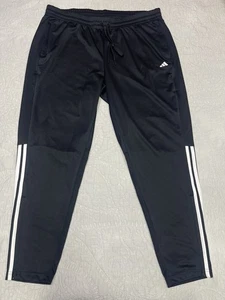 Adidas Pantaloni Donna Track Nero Sereno Tapered Fit Zip Caviglia Taglie Forti 3X - Foto 1 di 14