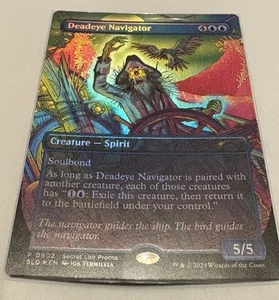 Deadeye Navigator: Spongebob MTG Secret Lair Promo RAINBOW 🌈FOIL Free Ship - Picture 1 of 1