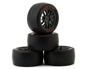 Pro-Line Racing 1/12 Goodyear Eagle Tire F/R MTD Gray Wheels (4): Losi NASCAR - Picture 1 of 7