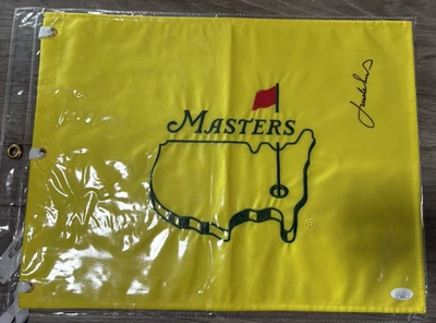 Jordan Spieth - Bandera de golf Masters firmada automática - PGA - CERTIFICADO DE AUTENTICIDAD JSA Foto 1 de 4