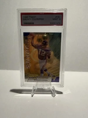 1999 Finest-#151 Daunte Culpepper Rookie Card PSA Mint 9 - Image 1 of 2