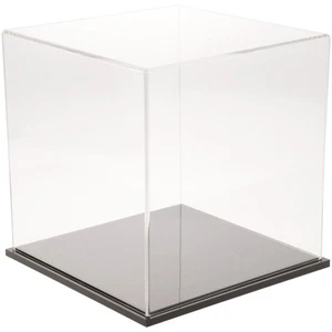 Plymor Clear Acrylic Display Case with Black Base, 11" x 11" x 11" - Picture 1 of 1