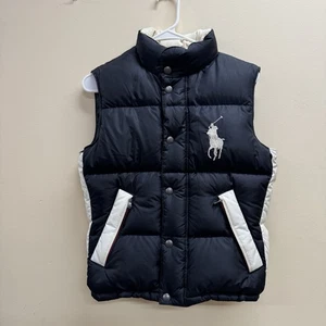 Polo Ralph Lauren Big Pony Down Gilet imbottito nero donna XS - Foto 1 di 7