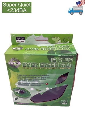 NEW Evercool Ever Green 135mm/140mm PC Case Cooling Fan Convert-to 120mm EGF-N12 - Image 1 of 4