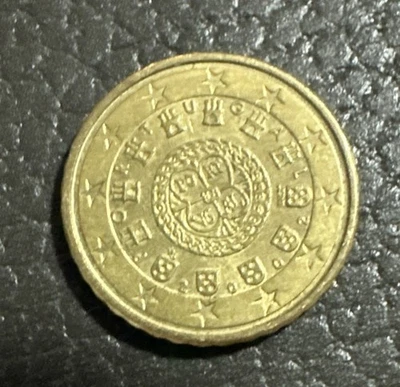 Moeda 10 Cêntimos do euro Portugal 2002 Foto 1 de 2