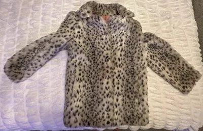 Chaqueta Abrigo Estampado Leopardo Piel Sintética Talla Mediana Muy Suave y Cómoda Guepardo Foto 1 de 4