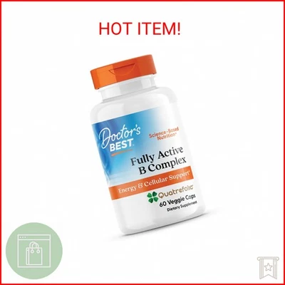 Doctor's Best Complejo B Totalmente Activo, Apoyo Energético y Celular, Sin OGM, Gluten Foto 1 de 2