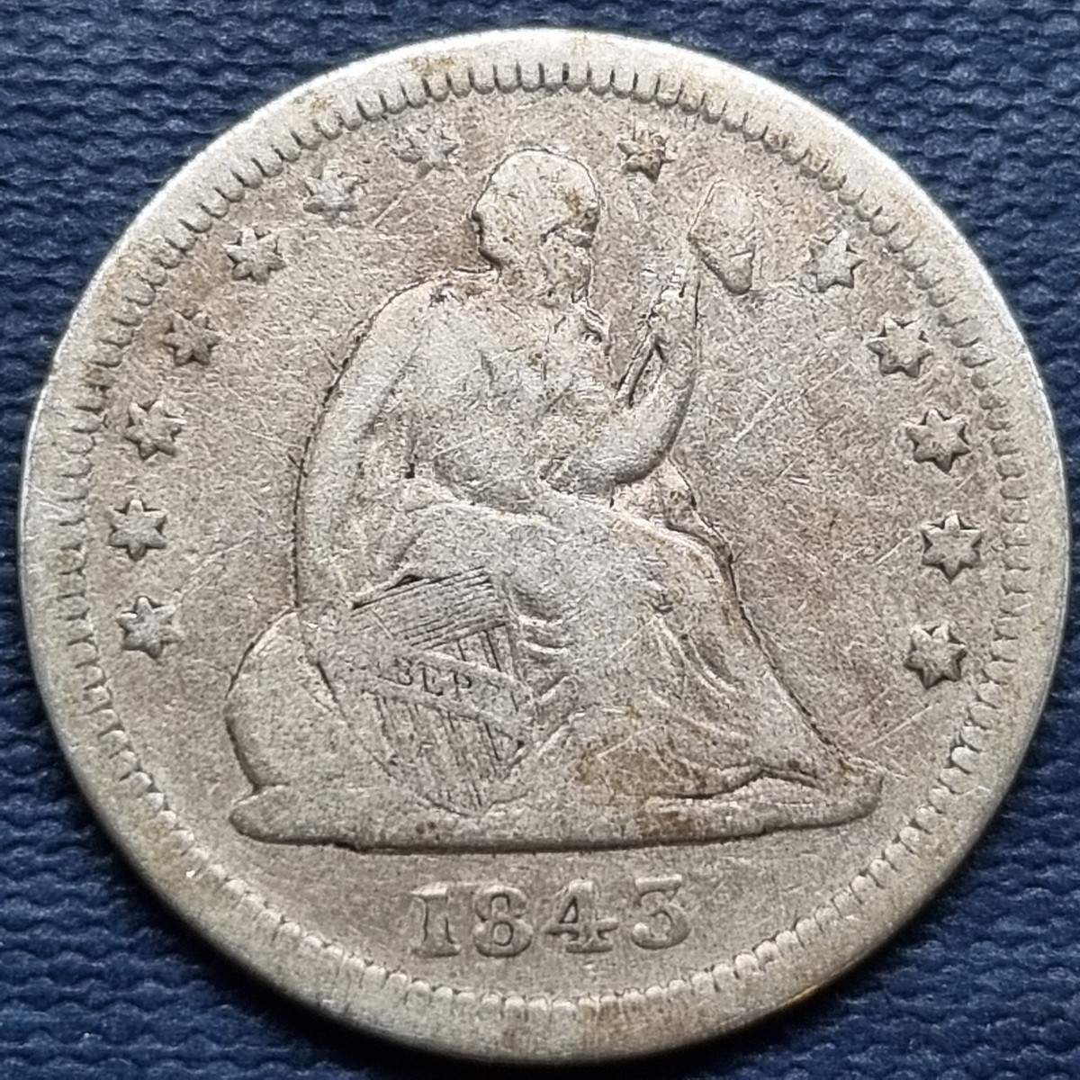 1843 Year Seated Liberty US Quarters (1838-1891) for sale | eBay