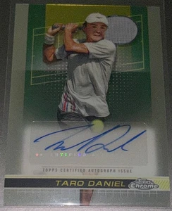 TARO DANIEL 2024 TOPPS CHROME TENNIS AUTO - Picture 1 of 1