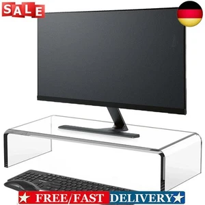 Acrylic Monitor Stand Computer Stand Desk Laptop/PC/Multimedia Monitor Stand DE - Bild 1 von 10