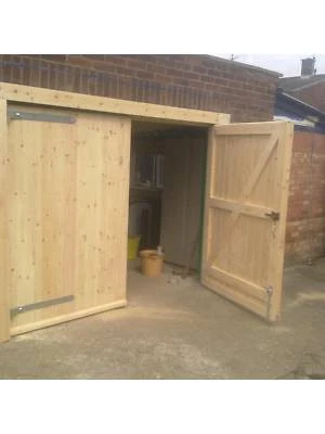 Wooden Garage Doors - Image 1 of 4