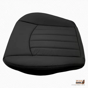 2007 2008 Jaguar X-Type Driver Bottom Synthetic Leather (Vinyl) Seat Cover BLACK - Picture 1 of 10