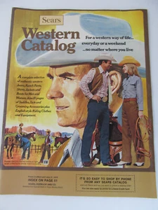 Spaß Vintage Sears Western Katalog 1974 Sears Rehbock Cowboystiefel Hüte Mäntel Herren S3 - Bild 1 von 11