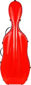 UK Fiberglass cello case Excellent 4/4 M-case Red - Picture 1 of 12