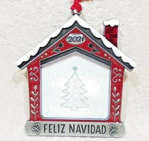 FELIZ NAVIDAD 2021 FELIZ NAVIDAD ÁRBOL ADORNO MARCO DE FOTOS CASA DE VACACIONES - Imagen 1 de 10