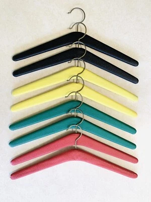 Juego de 8 Perchas Vintage Vinilo Abrigo Chaqueta Vestido Mediados Siglo Años 70 Retro Foto 1 de 4