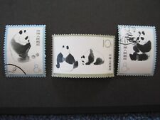 China 1963 (S59), Mi. 736-738 ° gestempelt, voller Gummi, Panda (a349)