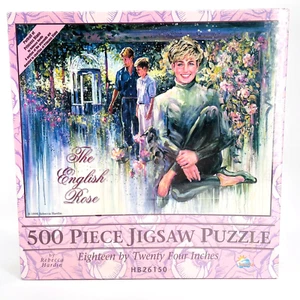 1998 VERSIEGELT VINTAGE PUZZLE DIE ENGLISCHE ROSE PRINZESSIN DIANA VON REBECCA HARDIN 500 - Bild 1 von 11