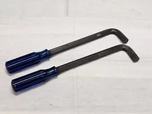 2 Hex Key Allen Wrench L-Shaped Angled Handle 1/2" Drive 11" Long Blue Tool - Picture 1 of 10