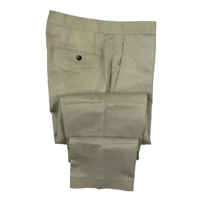 Pantalón para hombre P. Johnson X Sartoria Carrara algodón caqui claro frente plano 32x27 Foto 1 de 4