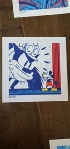 2015 D23 EXPO EXCLUSIVE CYCLOPS DISNEY FANBILL PROMO CARD MICKEY MOUSE PETE GREY - Picture 1 of 1