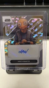 Star Wars High Tek 2024 Topps Maz Kanata Lupita Nyong'o Auto Gold 19/50 - Picture 1 of 3