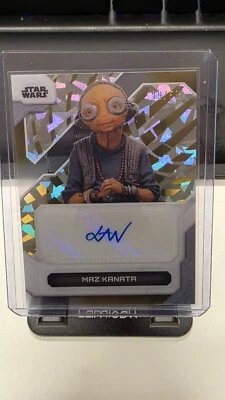 Star Wars High Tek 2024 Topps Maz Kanata Lupita Nyong'o Auto Gold 19/50 - Image 1 of 3