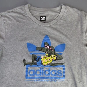 Adidas Originals Skateboarding Alligator T-Shirt Men's Size L Crocodile Large - Imagen 1 de 9