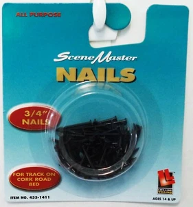 HO Scale Walthers Life-Like 433-1411 3/4" 1.9cm Track Nails for Cork - Picture 1 of 2