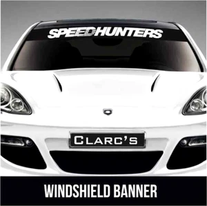 Speed Hunters windshield banner Vinyl Decal Stickers For JDM Cars - Picture 1 of 1