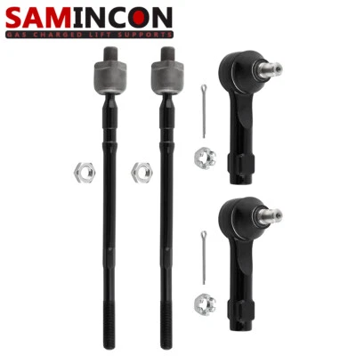 Extremo de barra de amarre exterior interior delantero 4 piezas para Nissan Altima 2002-2006 2004-2008 Máxima Foto 1 de 4