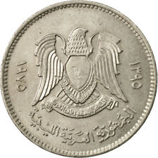 [#535834] Moneta, Libia, 20 dirhamów, 1975/AH1395, SS, stal platerowana miedzią i niklem, K