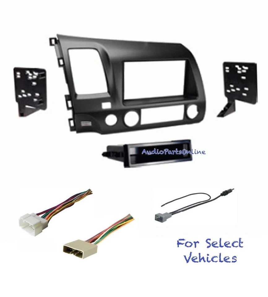Kit combo de rádio estéreo carro Taupe para 2006 2007 2008 2009 2010 2011 Honda Civic - Imagem 1 de 1