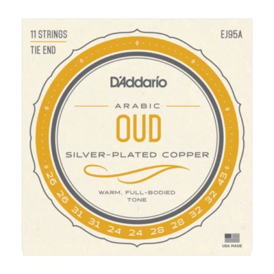 D'Addario Silver-Plated Copper Wound Nylon Arabic Oud Strings, EJ95A - Image 1 of 3