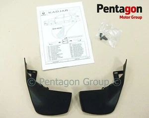 Genuine Renault Kadjar Rear Mudflaps Mudguards Splashguards 8201452077 obs - Picture 1 of 4