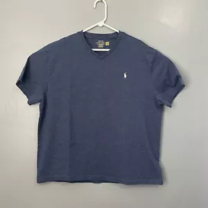 Polo Deportivo Ralph Lauren Camisa Para Hombres XL Azul Marino Manga Corta Camiseta Informal Cuello en V - Imagen 1 de 11