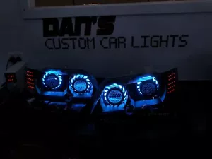 Holden VY Headlamp Multicoloured Halo rings, Projectors & Custom LED Blinkers - Picture 1 of 7