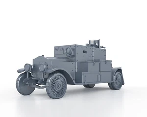 WWI - BELGIUM MINERVA ARMOURED CAR - 1/56 1/72 1/87 1/100 3D PRINTED - Imagen 1 de 5