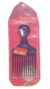 Peine de pelo afro vintage Sund Haaren dos veces sumergido Pik 1989 rosa sellado de fábrica nuevo en stock - Imagen 1 de 3