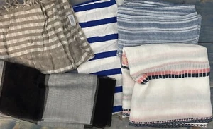 Five Beautiful Lightweight All Season Striped Unisex Womens Scarves Shawls (U5) - Picture 1 of 8