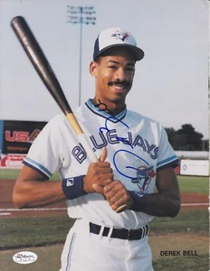 DEREK BELL SIGNED 8.5X11 MAGAZINE COVER TORONTO BLUE JAYS AUTOGRAPH PHOTO JSA - Picture 1 of 2