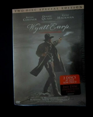 "WYATT EARP," Costner & Quad, Two-Disc Special Edition DVD Set, New and Sealed - Image 1 of 3