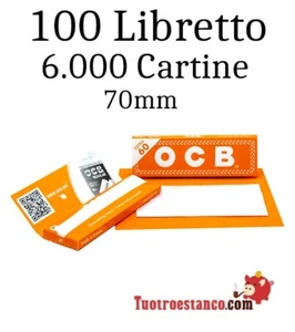 Pack DUE Cartine OCB Orange de 70 mm - 100 libretto - Imagen 1 de 4