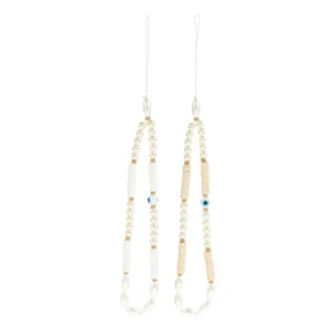 2 Pcs Handy Kette Perlenbesetztes Handy-Schlüsselband Lanyard Aus Polymerton - Zdjęcie 1 z 12